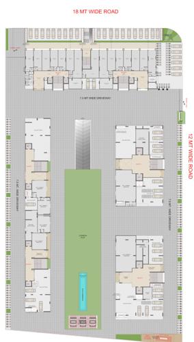 Block A, Block B, Block C, Block D, Block E, Block F Cluster Plan for ground Floor skyrise Block A, Block B, Block C, Block D, Block E, Block F Cluster Plan for ground Floor