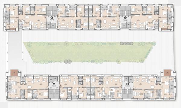  aura- Block A, B, C & DCluster Plan for 11th Floor