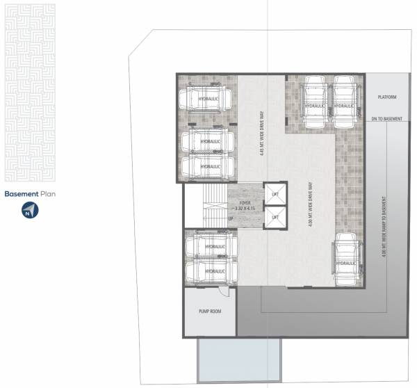 three Aikya Three Basement Cluster Plan