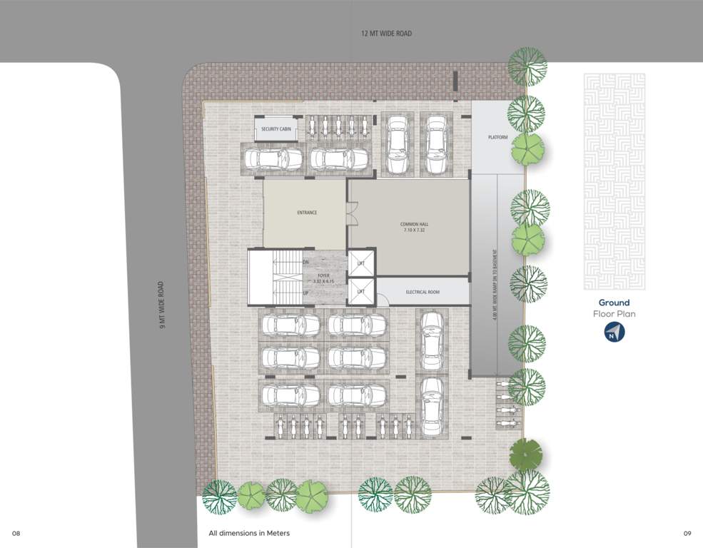  three Aikya Three Ground Cluster Plan