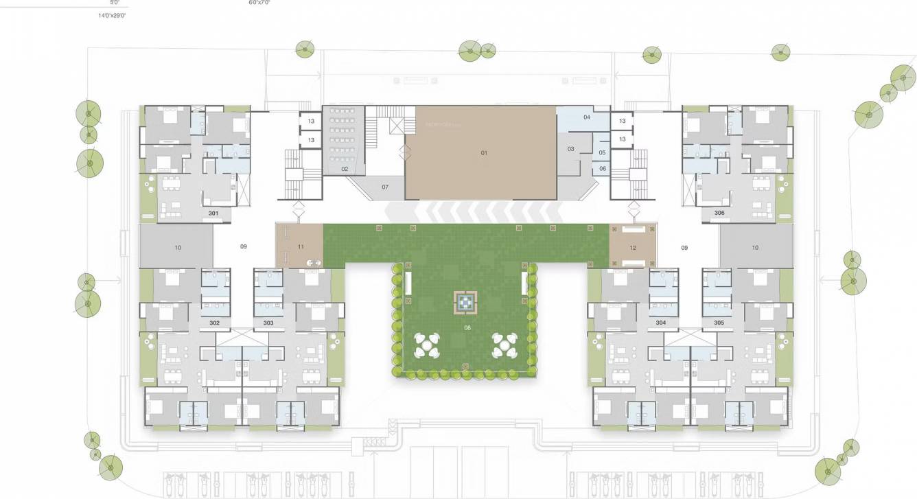 shree siddheshwaray platinum Layout Plan