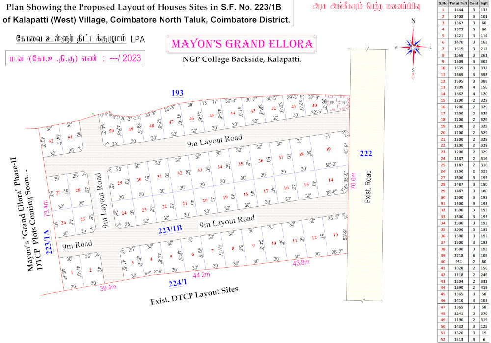 grand ellora Layout Plan