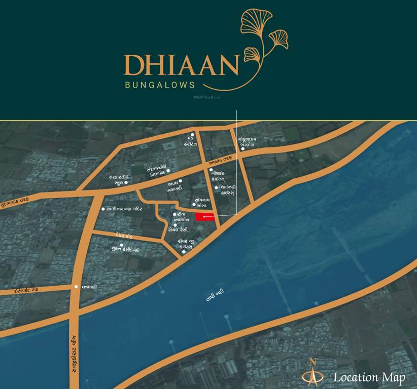 dhiaan bungalows Location Plan