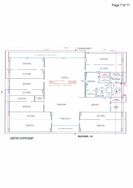  classima Block A Cluster Plan from 3rd to 10th Floor