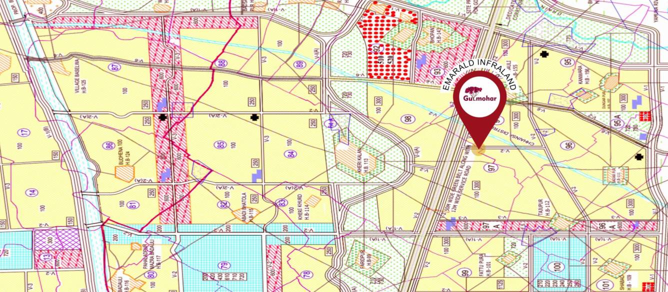gulmohar Location Plan