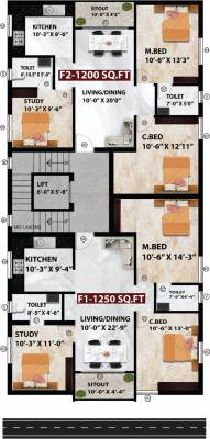  val Viva Val Cluster Plan from 1st to 3rd Floor