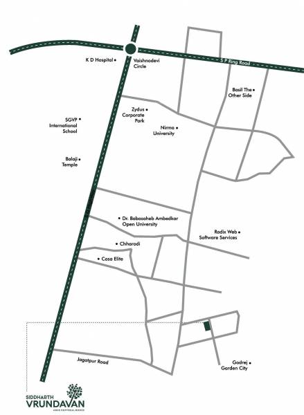  siddharth-vrundavan Location Plan