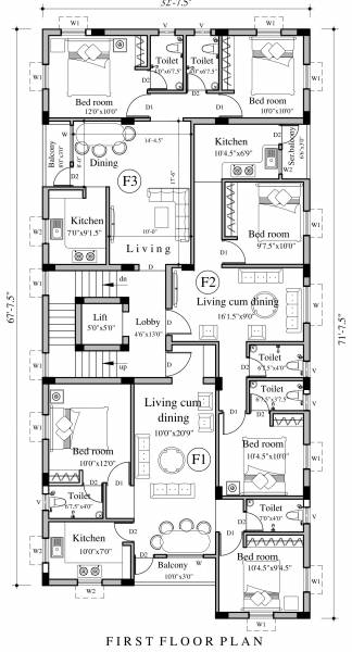  phoenix Phoenix Cluster Plan for 1st Floor