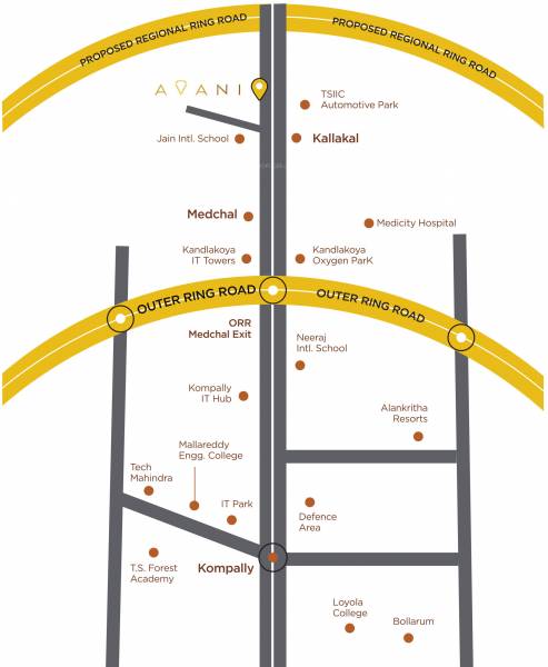  avani Location Plan