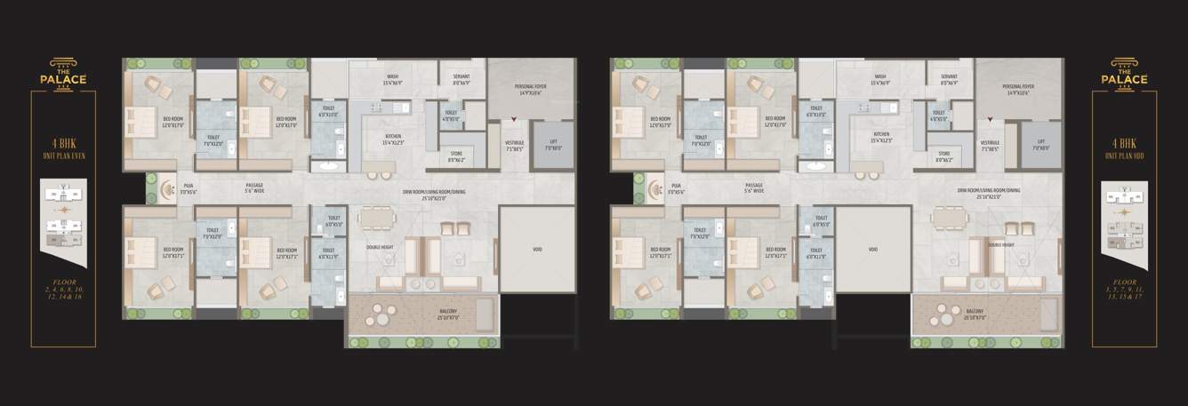  the palace Block A Cluster Plan