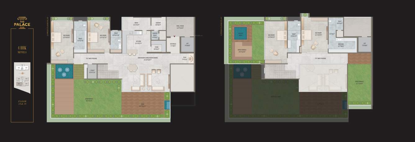  the palace Block A Cluster Plan