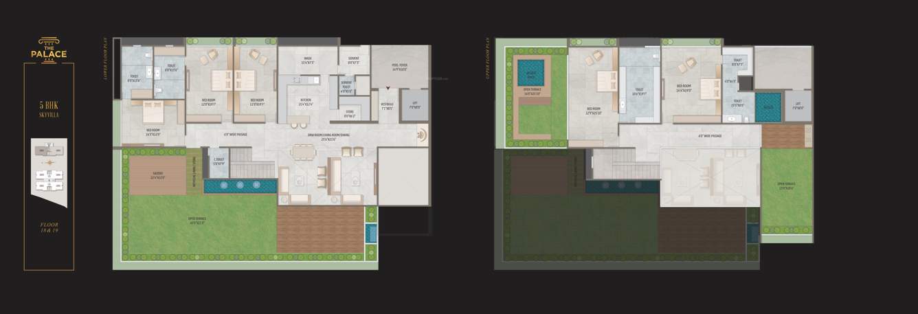  the palace Block A Cluster Plan
