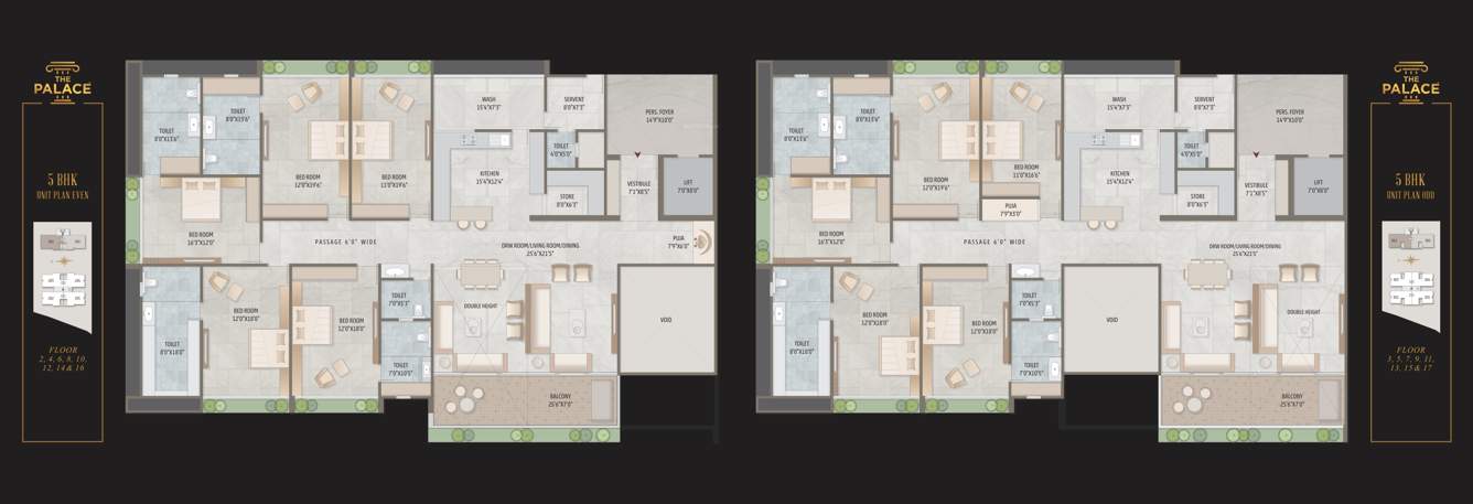  the palace Block B Cluster Plan