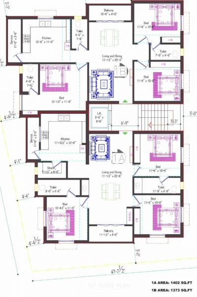  nayra Nayra Cluster Plan for 1st Floor