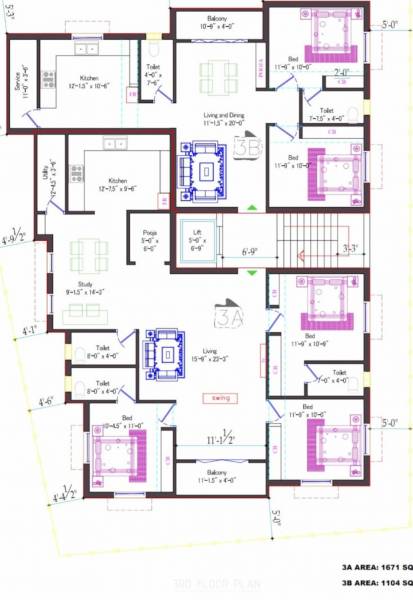  nayra Nayra Cluster Plan for 3rd Floor