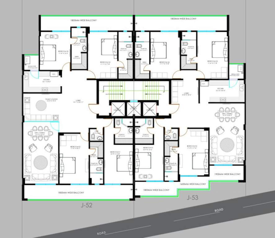  investors landbase luxury floors 4 Investors Landbase Luxury Floors 4 Cluster Plan from 1st to 4th Floor
