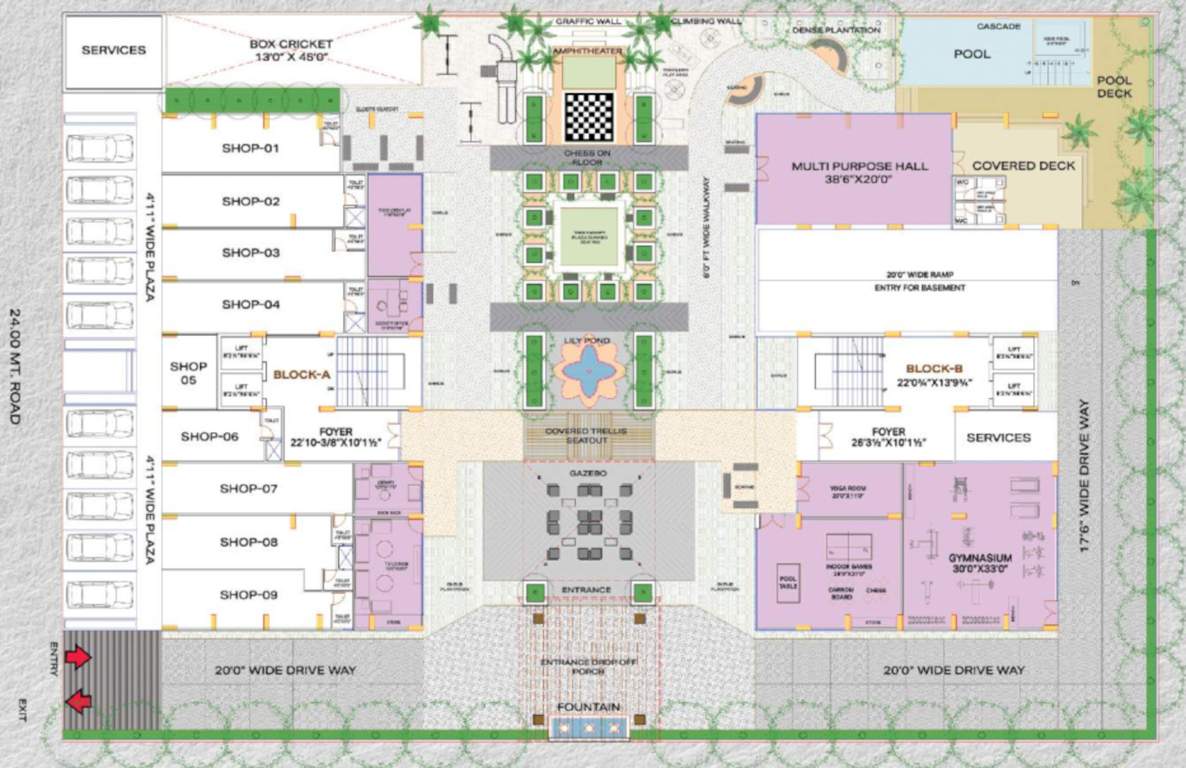  nest Block A And B Cluster Plan For Ground Floor