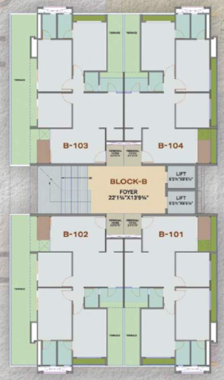  nest Block B Cluster Plan For 1st Floor