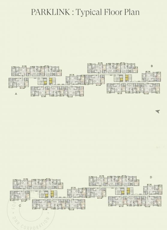  parklink Block A, B C And D Cluster Plan for Typical  Floor