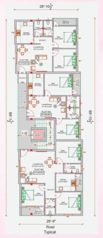  pearl  Pearl Cluster Plan from 1st to 3rd Floor