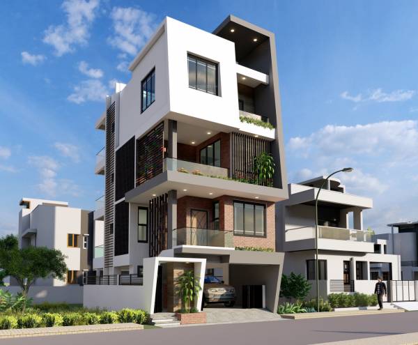 Elevation the-apna-ghar-by-g3-buildtech-dwarka-mor Elevation