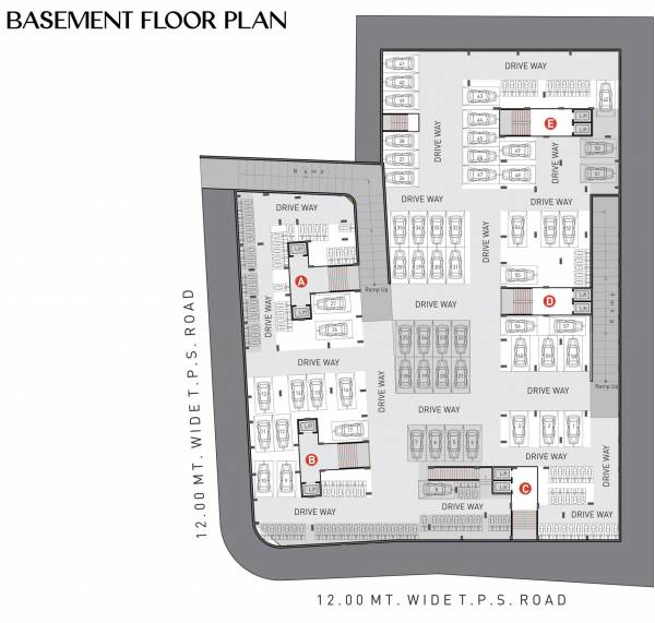  crown-140 A To E Basement Cluster Plan