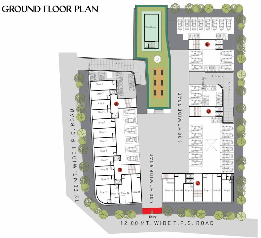  crown 140 A To E Ground Cluster Plan