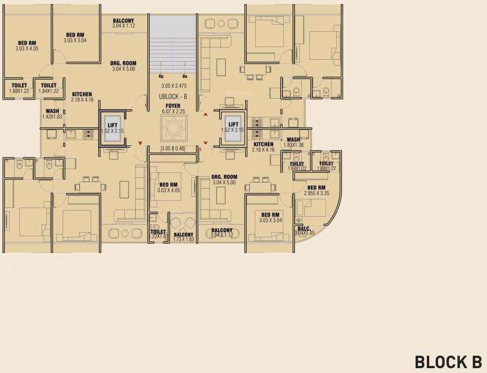  crown 140 B Typical Cluster Plan