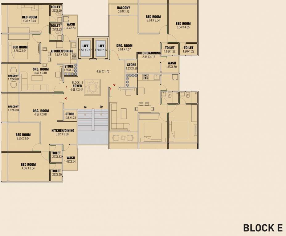  crown 140 E Typical Cluster Plan