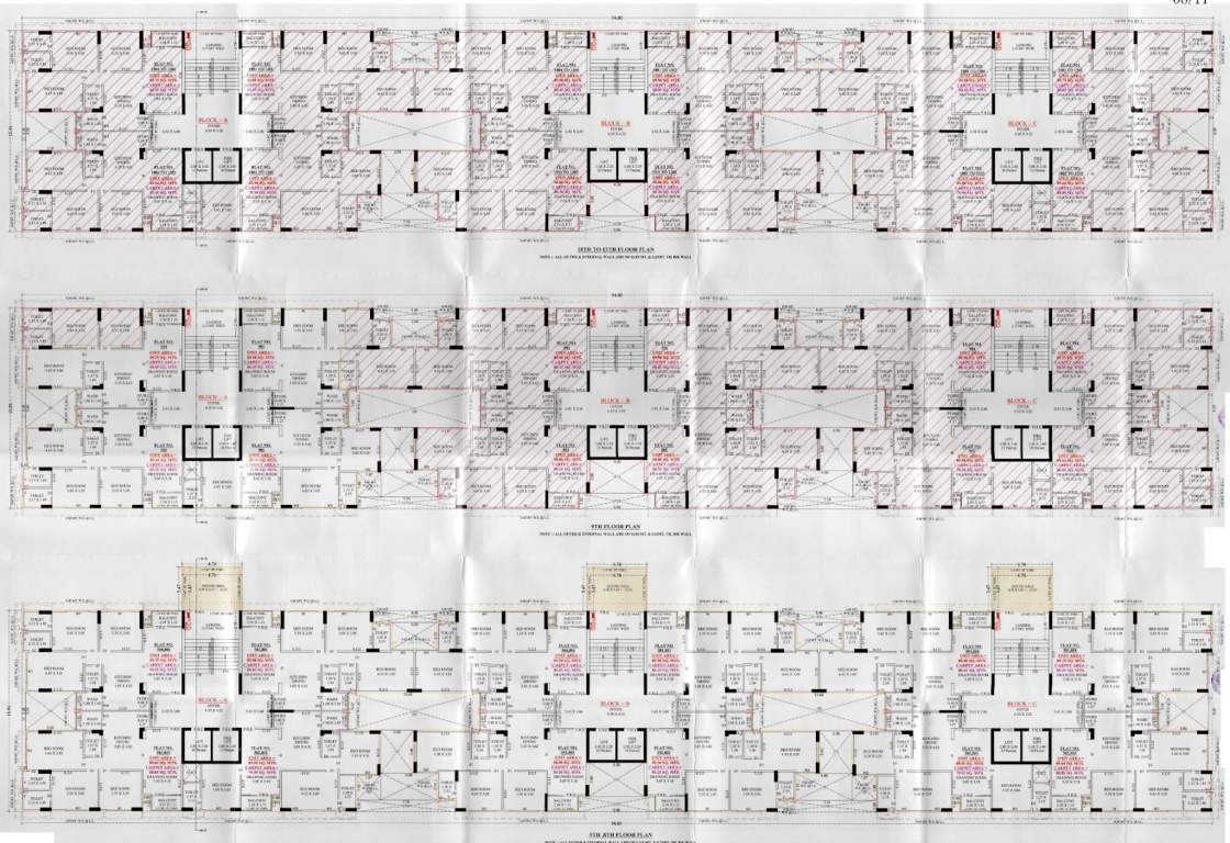  empire skypark Block A, Block B, Block C Cluster Plan from 5th, 8th, 9th, 10th And  12th Floor
