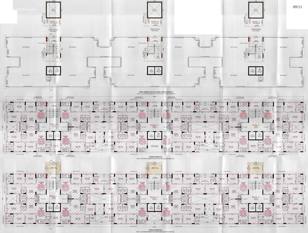  empire skypark Block A, Block B, Block C Cluster Plan from Terrace And 13th to 14th Floor