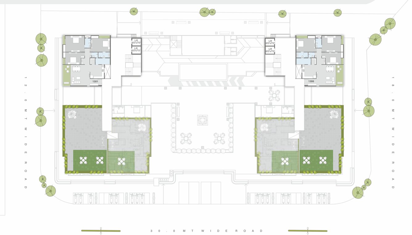  shree siddheshwar primeplus Shree Siddheshwar Primeplus Cluster Plan For 13th Floor