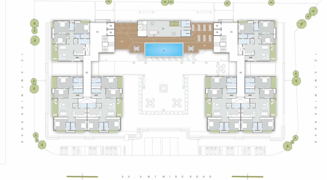  shree siddheshwar primeplus Shree Siddheshwar Primeplus Cluster Plan For 4th Floor