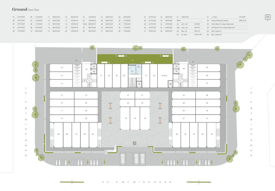  shree siddheshwar primeplus Shree Siddheshwar Primeplus Cluster Plan For Ground Floor