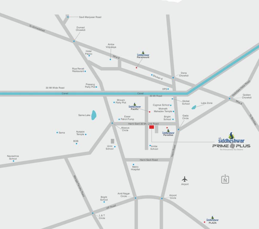  shree siddheshwar primeplus Location Plan