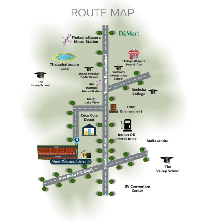  muni thimmaiah serenity Location Plan