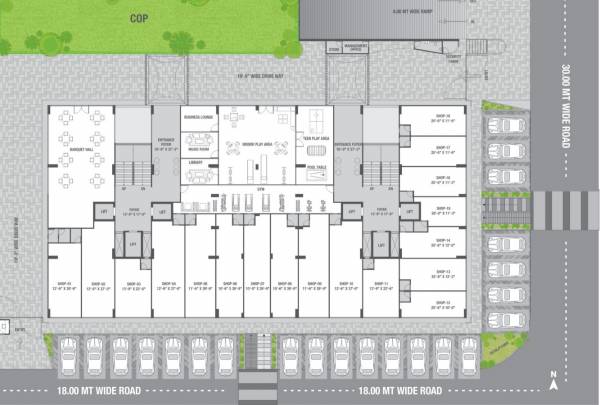  rise Block A And Block B Cluster Plan for ground Floor