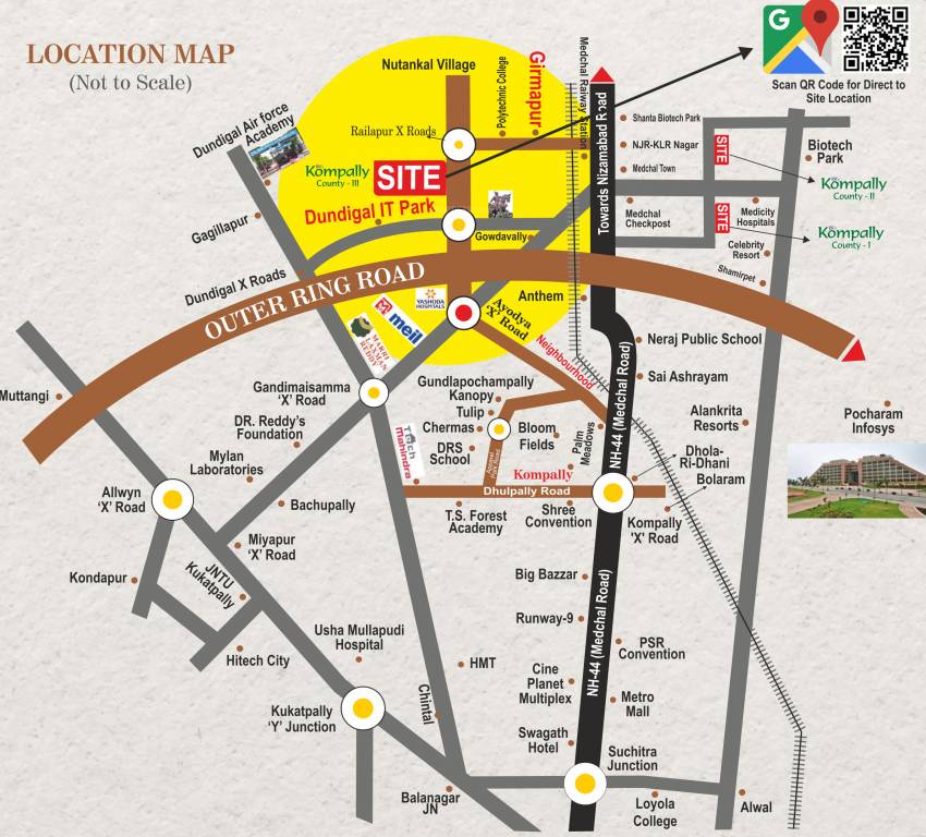  kompally county iii Location Plan