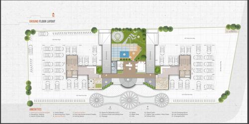  aatmiya-selenite-tower-a-and-s Tower A , S Cluster Plan for ground Floor