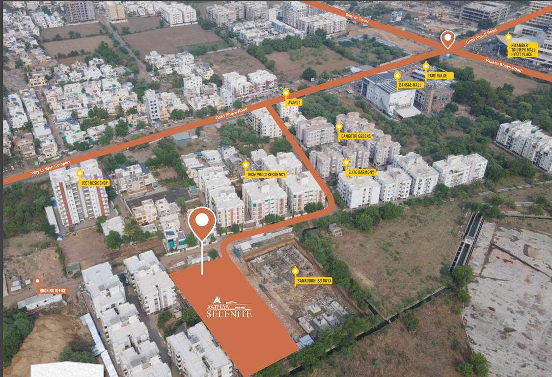  aatmiya selenite tower a and s Location Plan