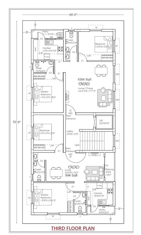  nakshatra flats Nakshatra Flats Cluster Plan for 3rd Floor