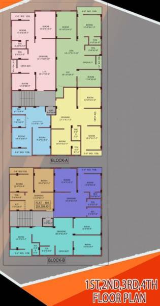  vinayak-plaza-xll Block - A And B Typical Cluster Plan