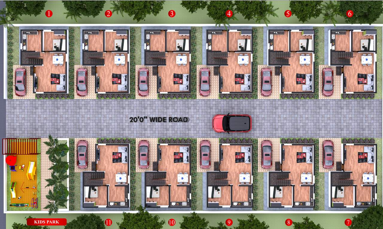  land mark villas Master Plan