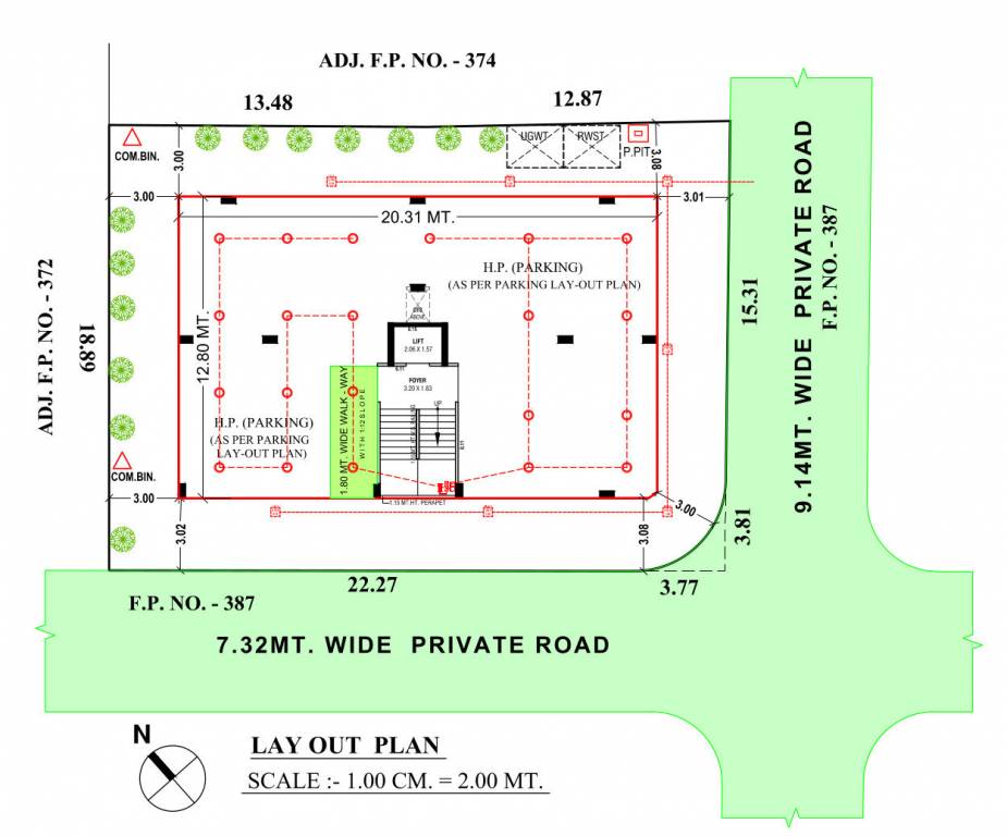  blossom kalindi Layout Plan