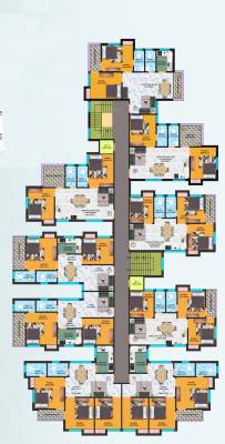  siddhi-vinyak-megacity Block B Cluster Plan for Typical Floor