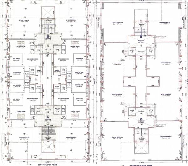  heaven Block A And B Cluster Plan for 6th Floor