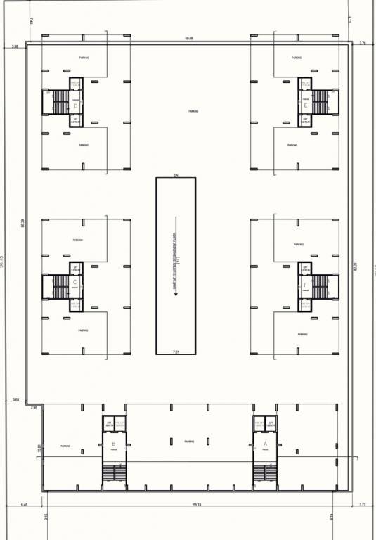 agastya Block A,B,C,D,E,F Cluster Plan For Basement Two