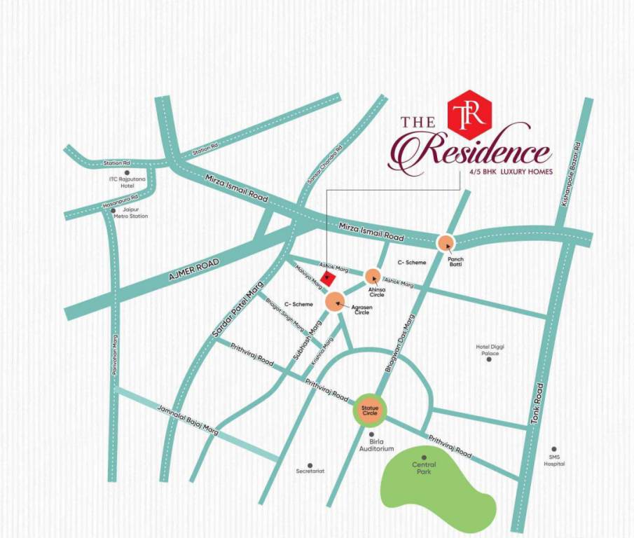  the residence Location Plan