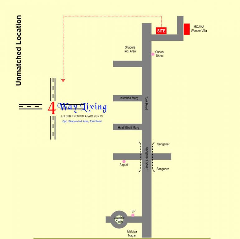  four way homes Location Plan