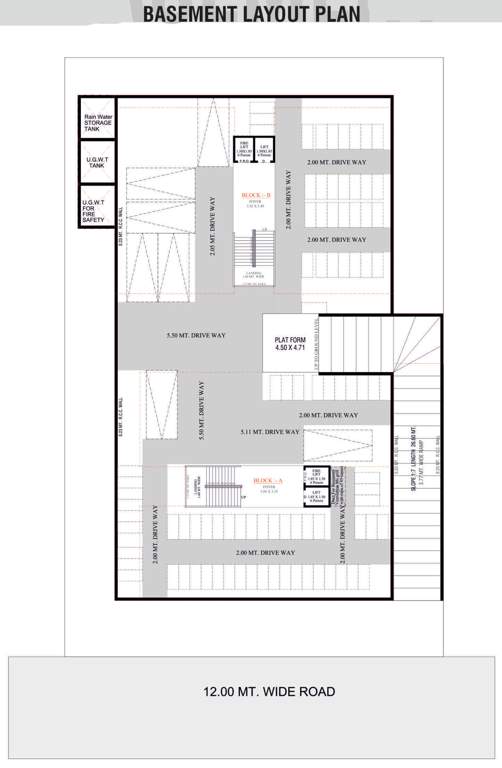  ganesh green Block   A, B Basement Cluster Plan